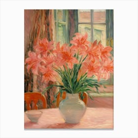 Pink Lilies 1 Canvas Print