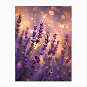 Lavender Night Image Canvas Print