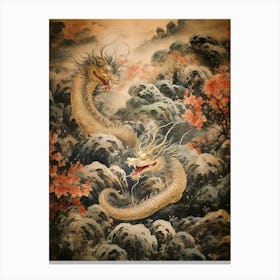 Japanese Dragon Illustration 4 Canvas Print