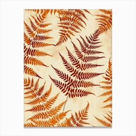 Pattern Poster Cinnamon Fern 4 Canvas Print