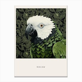 Ohara Koson Inspired Bird Painting Macaw 4 Poster Canvas Print