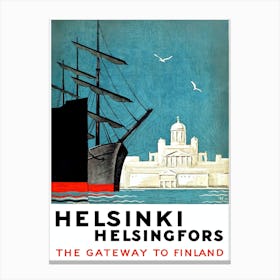 Helsinki, Helsingfors, The Gateway Of Finland Canvas Print