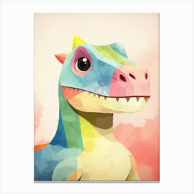 Colourful Dinosaur Sauroposeidon 2 Canvas Print