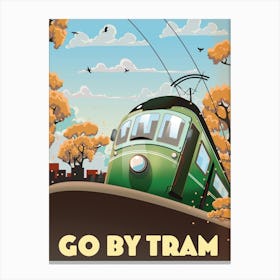 Go By Tram Canvas Print