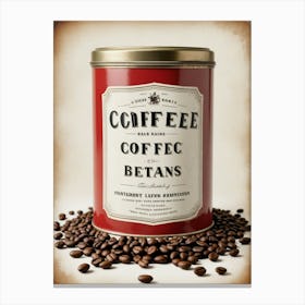 Coffee Beans Espresso Kitchen Wall Art Kitchen  Canvas Print