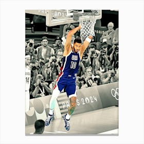 Jayson Tatum Of Team United States Dunk Canvas Print