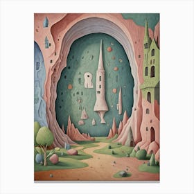 Fantasy Cave Canvas Print