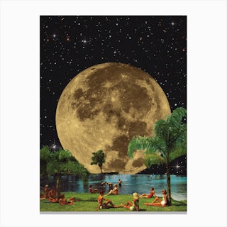 Moon Summer Canvas Print