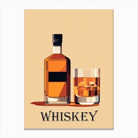 In Whiskey We Trust: Poster Showcase Canvas Print
