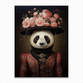 Panda Art In Romanticism Style 1 Canvas Print