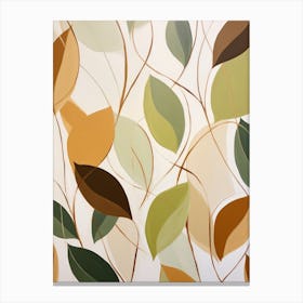 Abstract Leaves 5 Canvas Print