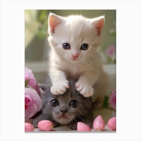 Cute Kittens 2 Canvas Print