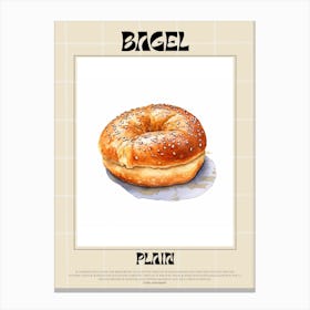 Plain Bagel 1 Canvas Print