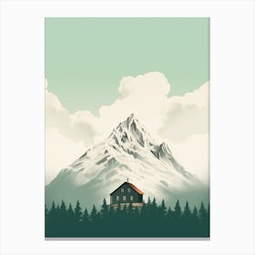 House In The Mountains Canvas Print