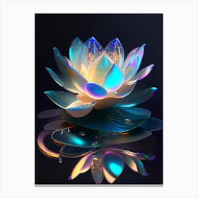 Early Lotus Holographic 2 Canvas Print