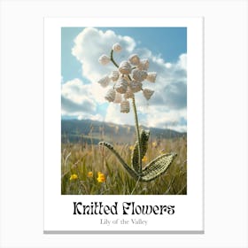 Knitted Flowers Lily Of The Valley Canvas Print