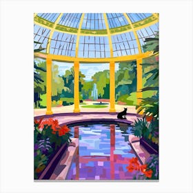 Kew Gardens United Kingdom, Cats Matisse Style 1 Canvas Print