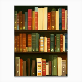 Books Bookshelves Library Fantasy Apothecary Book Nook Literature Study Canvas Print