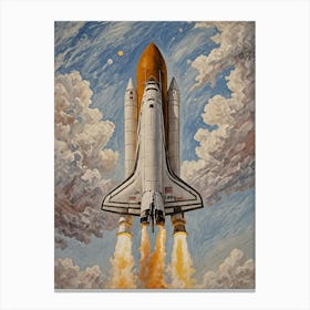 Space Shuttle Launch Canvas Print