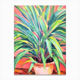 Dracaena Impressionist Painting Plant Canvas Print