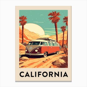 Vintage Travel Poster California 5 Canvas Print