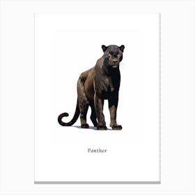 Panther Kids Animal Poster Canvas Print