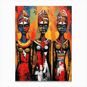 Three African Women Canvas Print