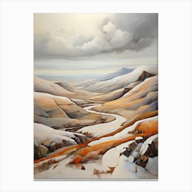 Snowy Valley Canvas Print