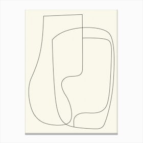 Abstract Line Drawing Canvas Print