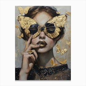 Gold Butterfly 1 Canvas Print