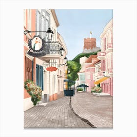 Lithuania Vilnius Travel Canvas Print