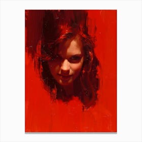 Red Girl Canvas Print