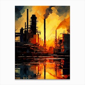 Industrial Abstract Minimalist 2 Canvas Print