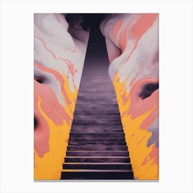 'Stairway To Heaven' Abstract Art Canvas Print