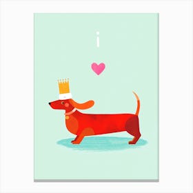 Sausage Dog Canvas Print