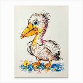 Pelican 4 Canvas Print
