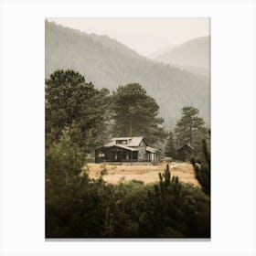 Cabin In The Woods Canvas Print