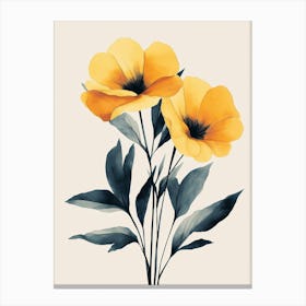 Yellow Poppies Canvas Print