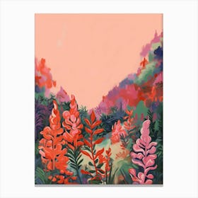 Boho Wildflower Painting Lupine 3 Canvas Print