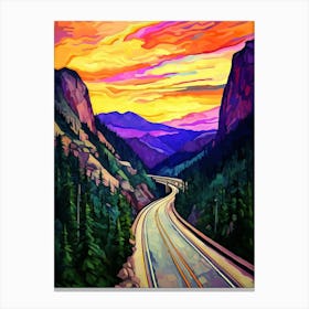 Snoqualmie Pass Retro Pop Art 19 Canvas Print