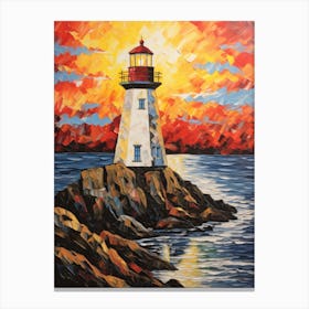 Sunset Lighthouse 13 Canvas Print