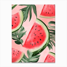 Watermelon Wallpaper Canvas Print