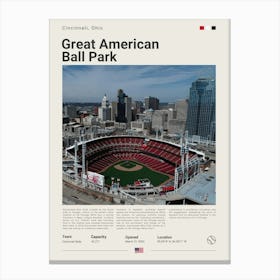 Baseball - Cincinnati Reds - Great American Ball Park Canvas Print