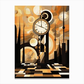 Time Abstract Geometric Illustration 8 Canvas Print