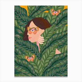 Lady in the Wild Canvas Print