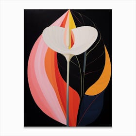 Calla Lily 2 Hilma Af Klint Inspired Flower Illustration Canvas Print