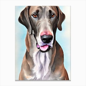 Weimaraner 2 Watercolour dog Canvas Print