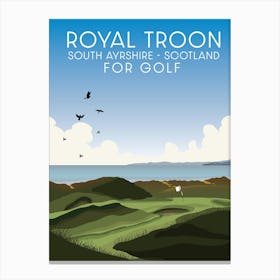 Royal Troon South Ayrshire Scotland Golf Canvas Print