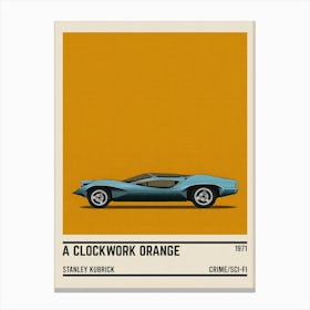 A Clockwork Orange Car Movie Canvas Print