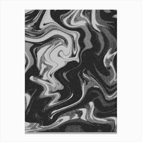 Black And White Swirls Canvas Print